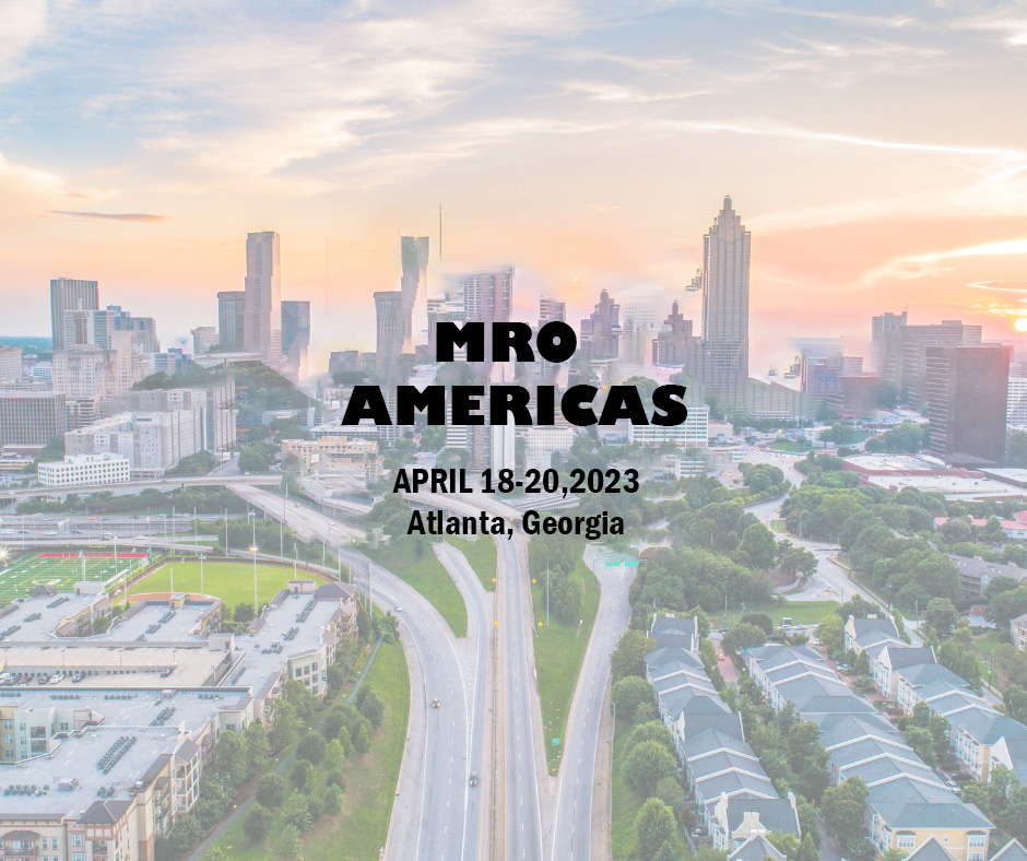 Meet us at MRO Americas in Atlanta, Georgia April 18-20, 2023!